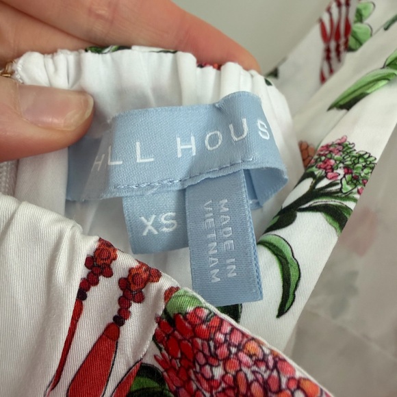 Hill House Addie Dress Red Shell Vine Sateen Maxi - Picture 5 of 5